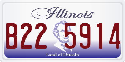 IL license plate B225914
