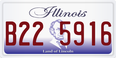 IL license plate B225916