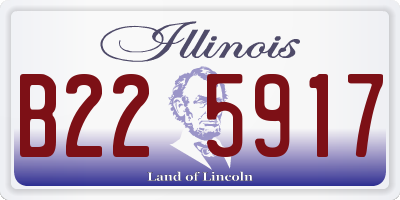 IL license plate B225917