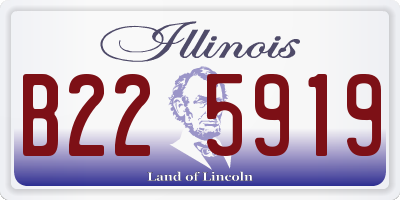 IL license plate B225919