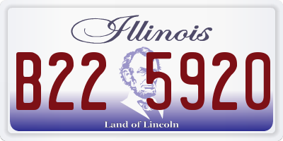 IL license plate B225920