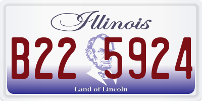 IL license plate B225924