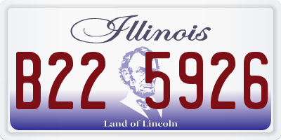 IL license plate B225926
