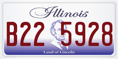 IL license plate B225928