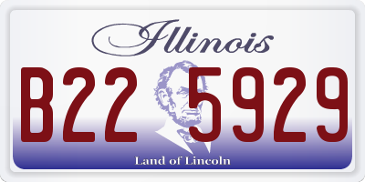 IL license plate B225929