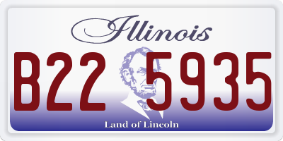 IL license plate B225935