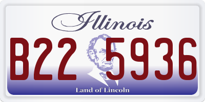 IL license plate B225936