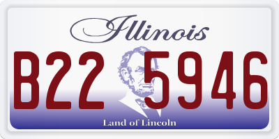 IL license plate B225946
