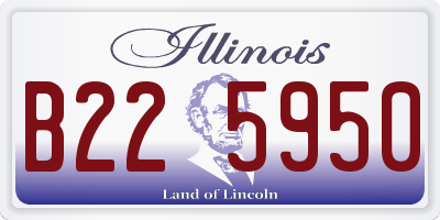 IL license plate B225950