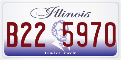 IL license plate B225970