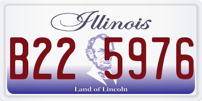 IL license plate B225976