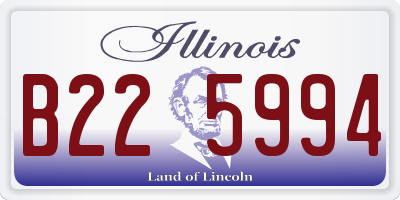 IL license plate B225994