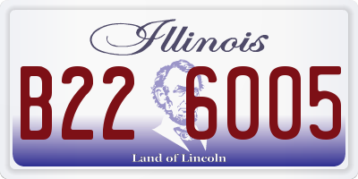 IL license plate B226005