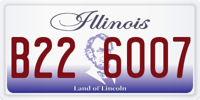 IL license plate B226007