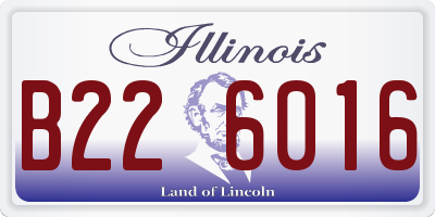 IL license plate B226016