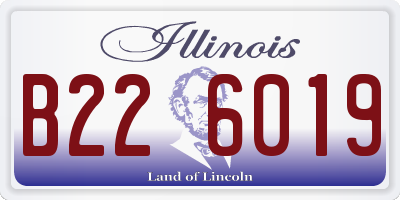 IL license plate B226019