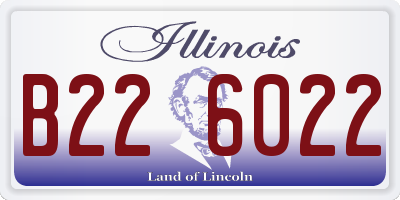 IL license plate B226022