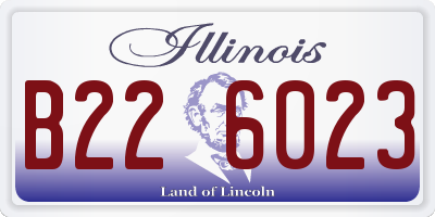 IL license plate B226023