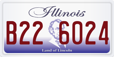 IL license plate B226024