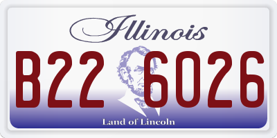 IL license plate B226026