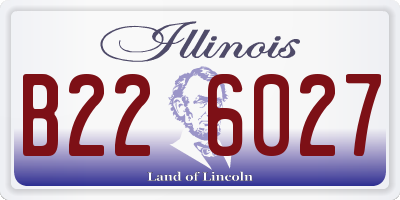 IL license plate B226027