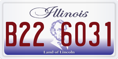 IL license plate B226031