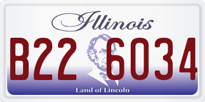 IL license plate B226034