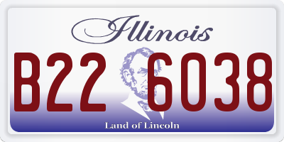 IL license plate B226038