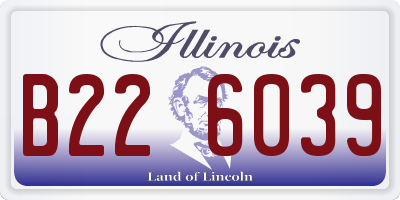 IL license plate B226039