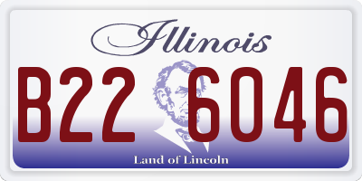 IL license plate B226046