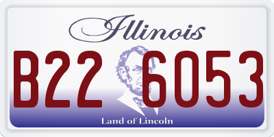 IL license plate B226053