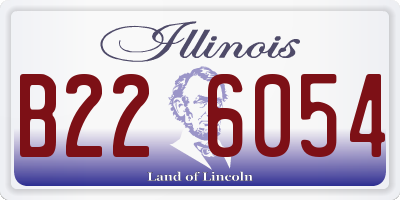 IL license plate B226054
