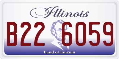 IL license plate B226059
