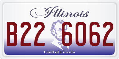 IL license plate B226062