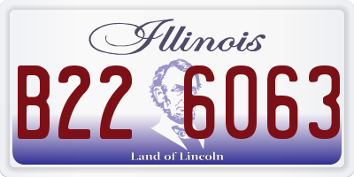 IL license plate B226063