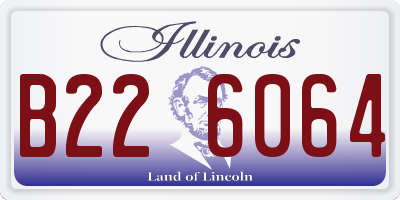 IL license plate B226064