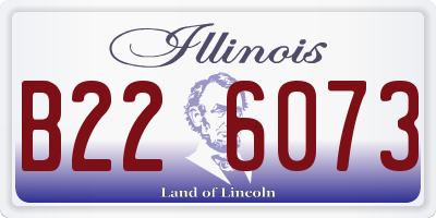 IL license plate B226073