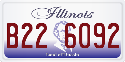 IL license plate B226092