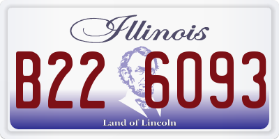 IL license plate B226093