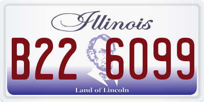 IL license plate B226099