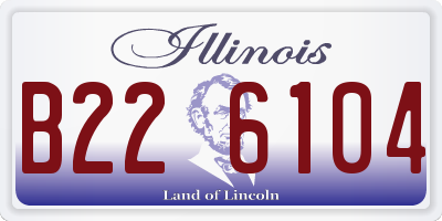 IL license plate B226104