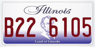 IL license plate B226105