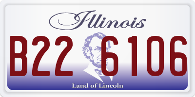 IL license plate B226106