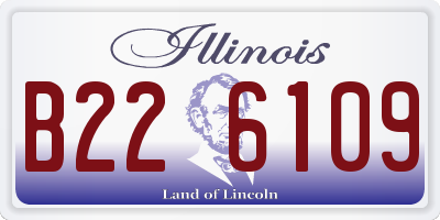 IL license plate B226109