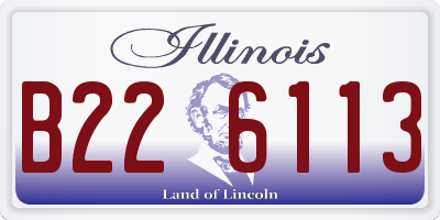 IL license plate B226113