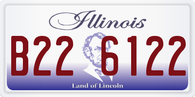 IL license plate B226122