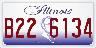 IL license plate B226134