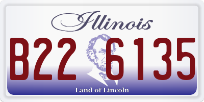 IL license plate B226135