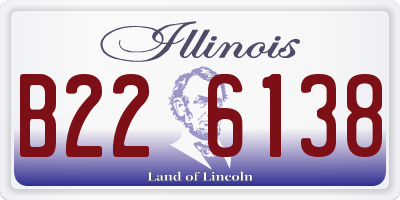 IL license plate B226138