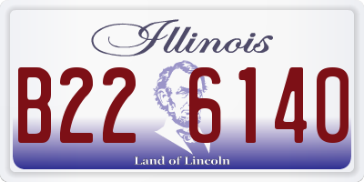 IL license plate B226140
